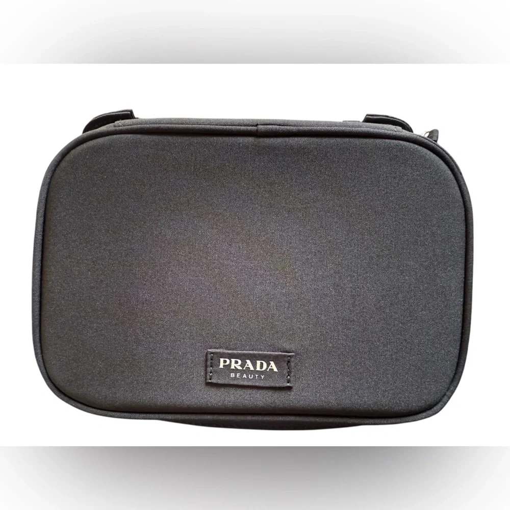 New in Dust Bag Prada Beauty GWP Handles Vanity w/ Mirror & 2 Pockets